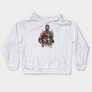 Scottie Pippen sketch art Kids Hoodie